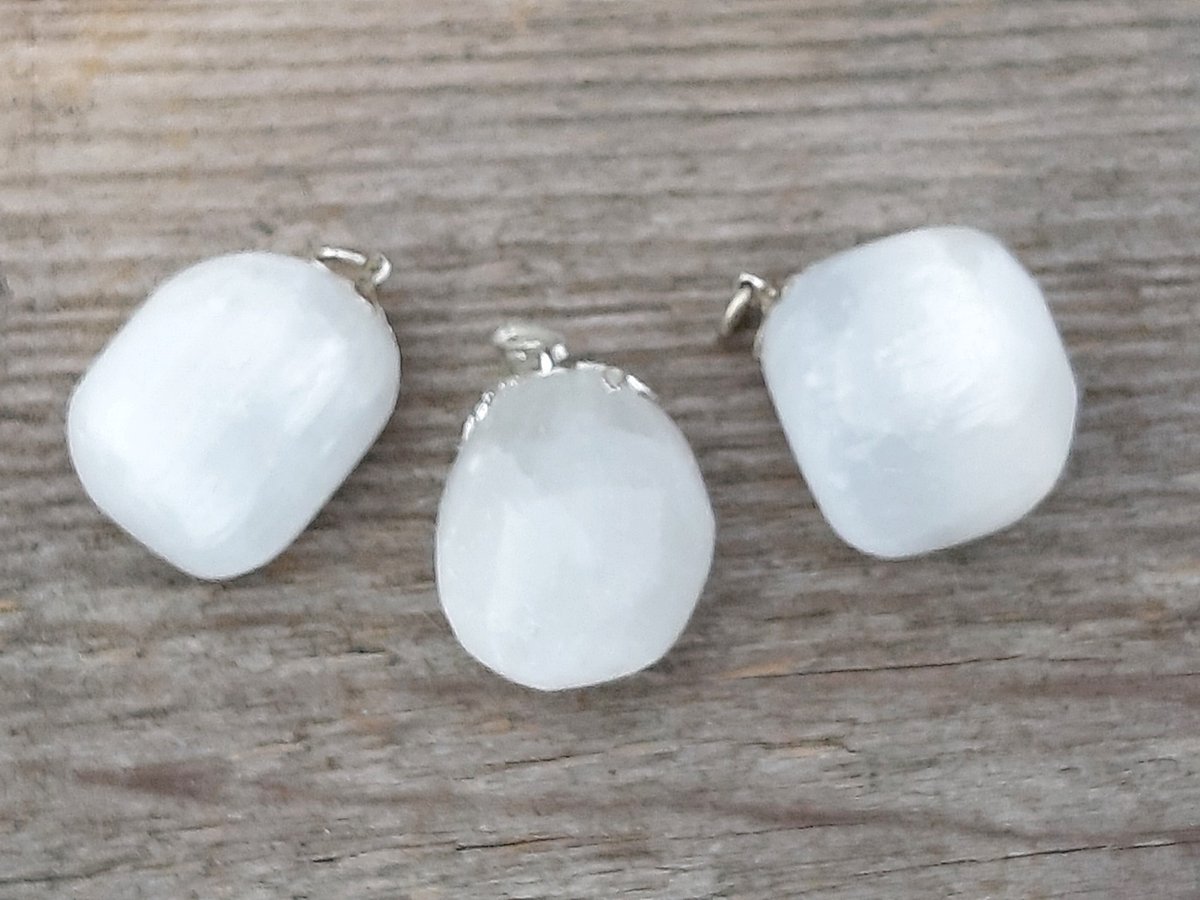 Edelsteen Seleniet hanger